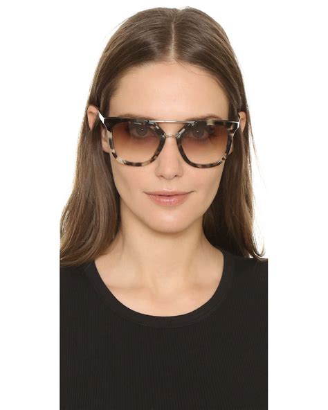 prada aviator sunglasses for women|prada sunglass frames women.